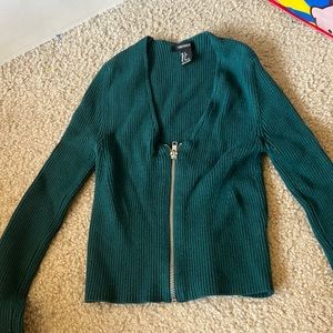 Forever 21 zip up long sleeve